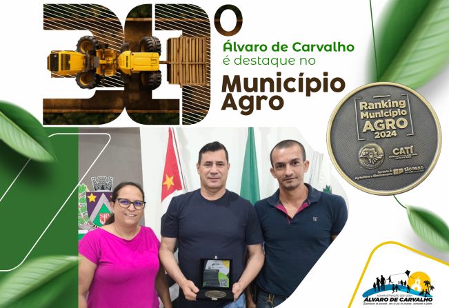 Álvaro de Carvalho é destaque no Município Agro – Ranking Paulista 2024